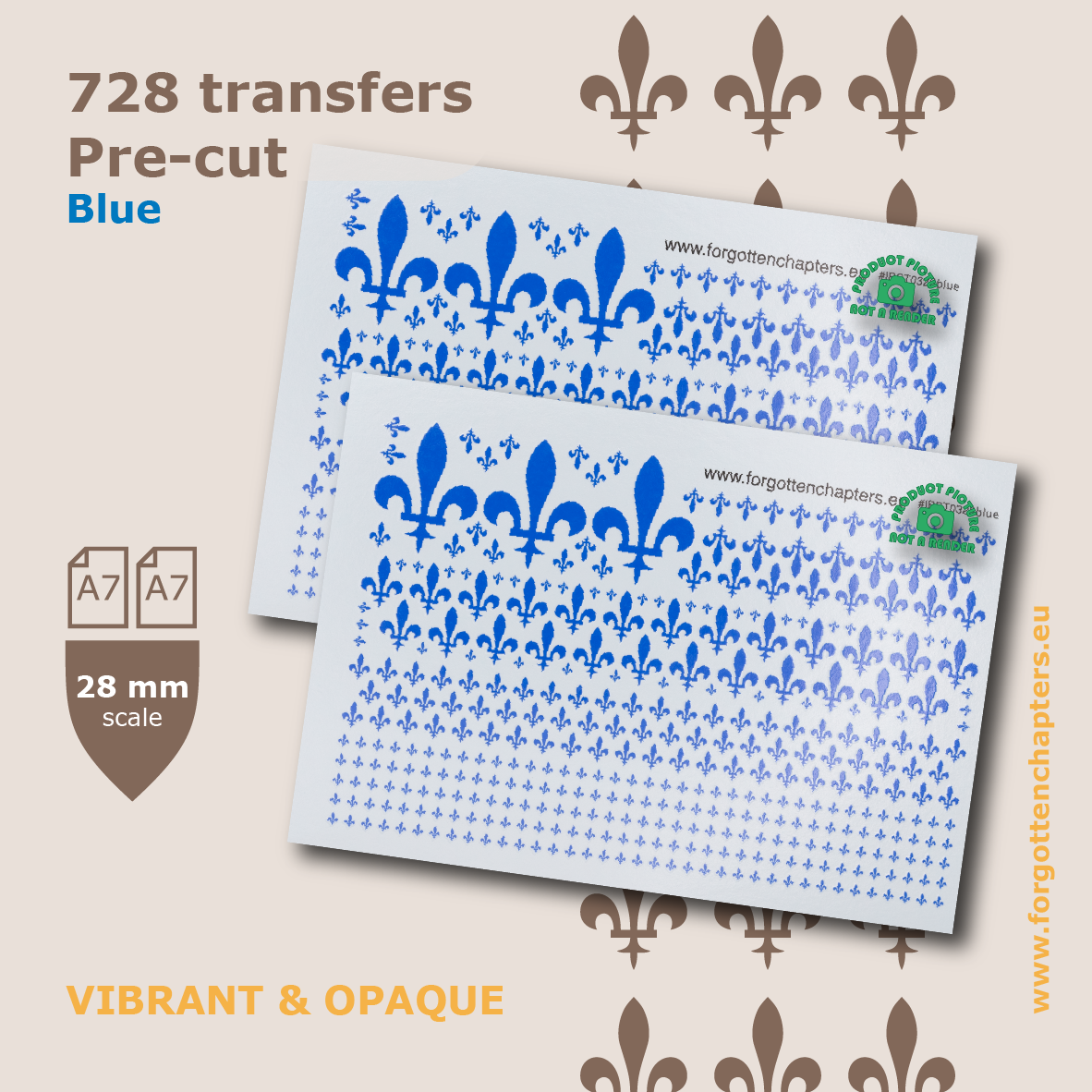 Fleur-de-Lys - Blue