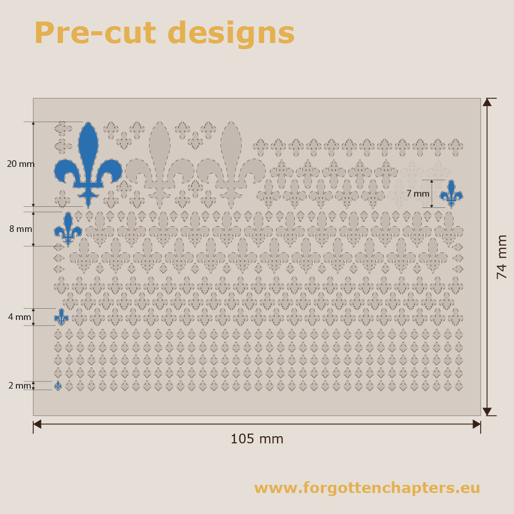 Fleur-de-Lys - Blue - Image 3