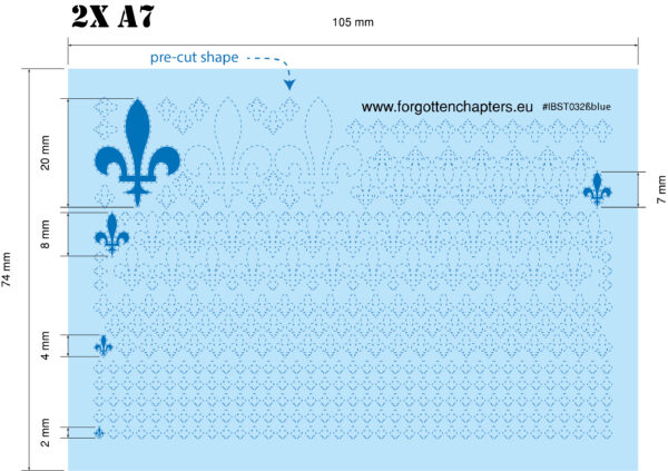 Fleur-de-Lys - Blue - Image 3