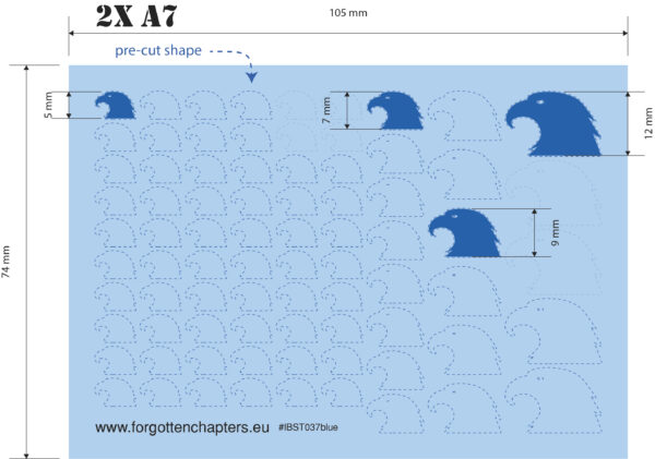 Falcon Heads - Blue - Image 4