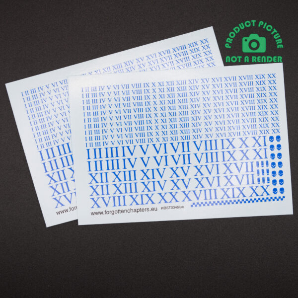 Roman Numerals - Blue - Image 4