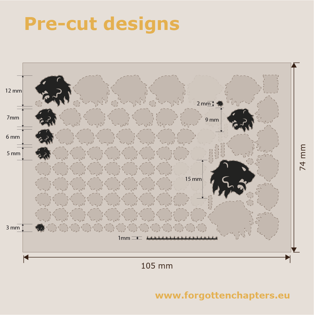 Lion Heads - Black - Image 3