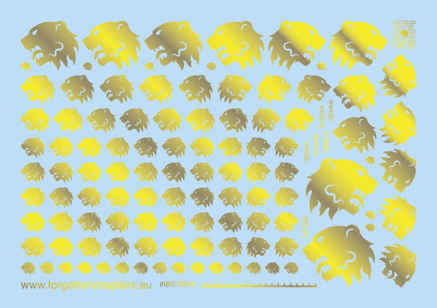 Lion Heads - Gold - Image 3