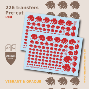 Lion Heads - Red